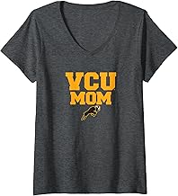 Womens Virginia Commonwealth University VCU Rams Mom V-Neck T-Shirt