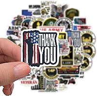 Vista 3 de 50 calcomanías del ejército de los Estados Unidos – Calcomanías del orgullo del ejército de los Estados Unidos para botellas de agua, laptops