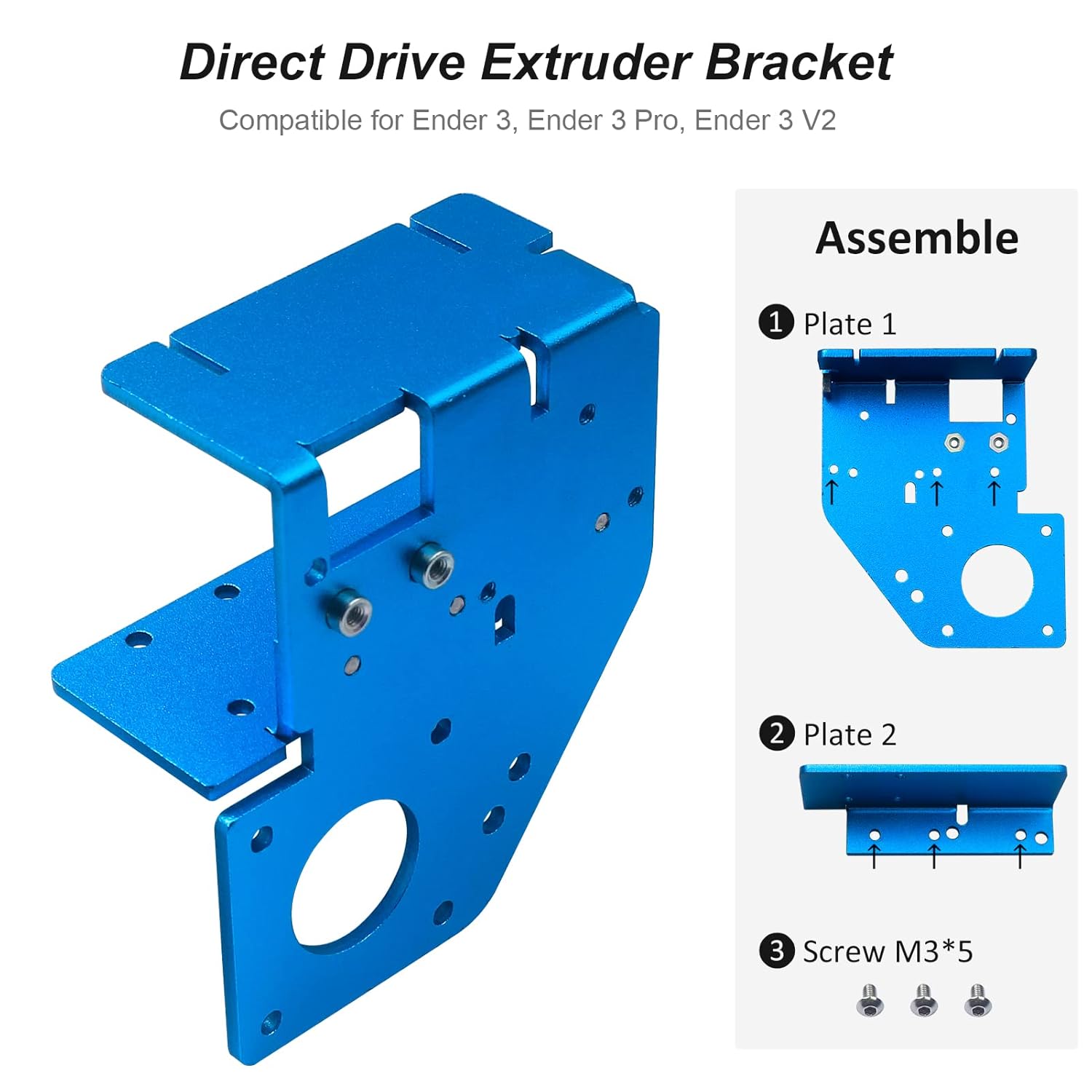 ENOMAKER Ender 3 Upgrade Linear Rail Guide Kit X Axis with Direct Drive Extruder Bracket, MGN12C Bearing Stainless Steel Guideway Slider Improve Speed for Creality Ender 3 Pro V2(300mm C-Type)