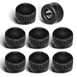 Screw Caps for Light Fixture, 8 Pack Ceiling Light Screw Cap Cover M4 Lamp Shade Nut Replacement Parts Lamp Shade Holder Decorative Hardware Screws Tops Lamps Knob Nuts for Chandeliers Wall (Black)