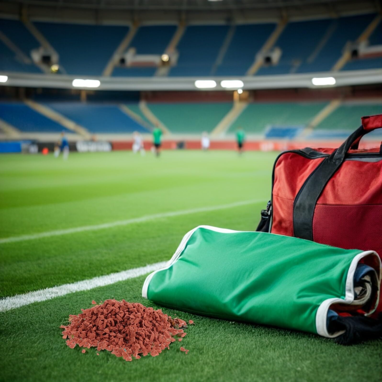 Gummi Laufbahn Reparaturmaterial 1kg für Stadion Laufbahn mit Schneller Aushärtung und Rissreparatur für Sportplätze und Spielplatz Zubehör Outdoor