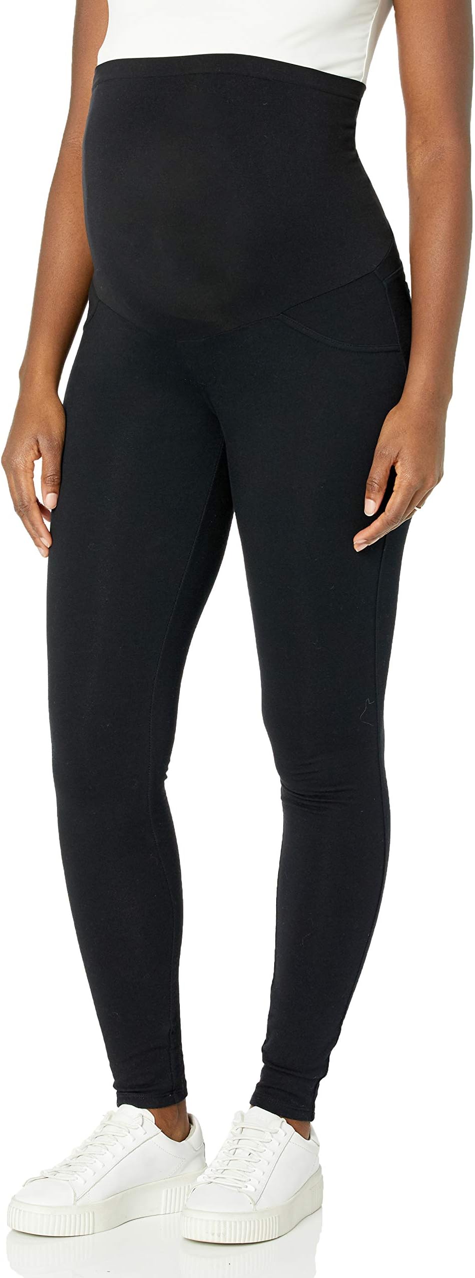 Women's Maternity Light-Weight Full Length French Terry Secret Fit Belly Leggings