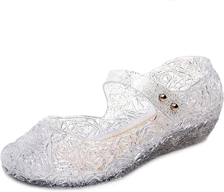 Jelly Sandals for Girls,Closed Toe Princess Costume Summer Dress Shoes Fisherman Gladiator Water Beach Flat Sandals for Toddler/Little Kid/Big Kid