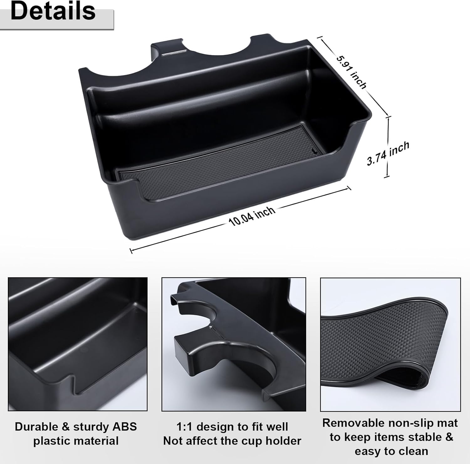 Jump Seat Front Cup Holder Hanging Box Compatible with 2019-2026 Chevy Silverado/GMC Sierra 1500 and 2020-2026 Chevy Silverado/Sierra 2500HD 3500HD Storage Organizer Accessories (Jump Seat Only）