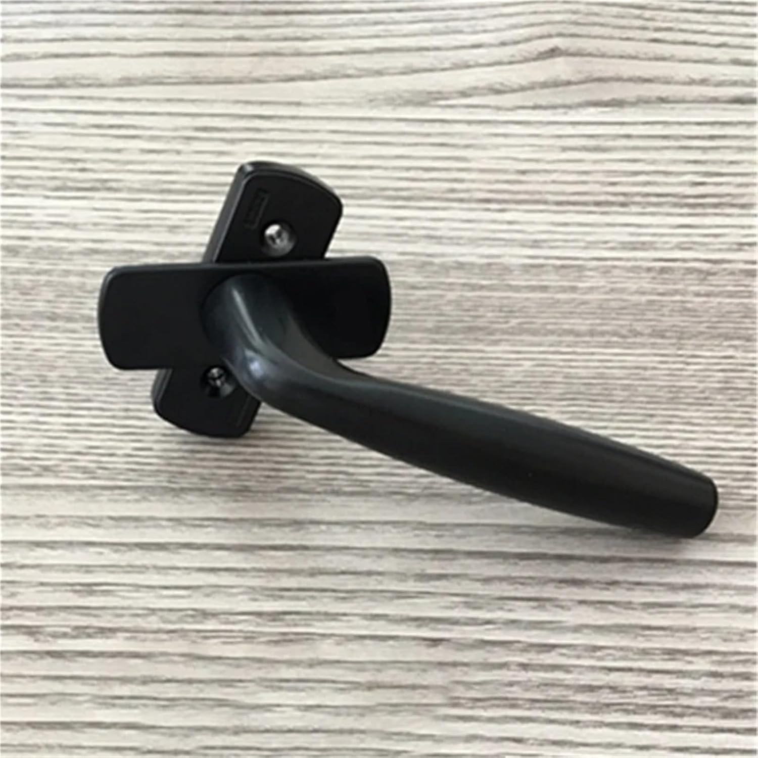 Window Locking Handle 2 Pcs Square Shaft Window Handle Aluminum Casement Window Handle Casement Locking Handle(Black)