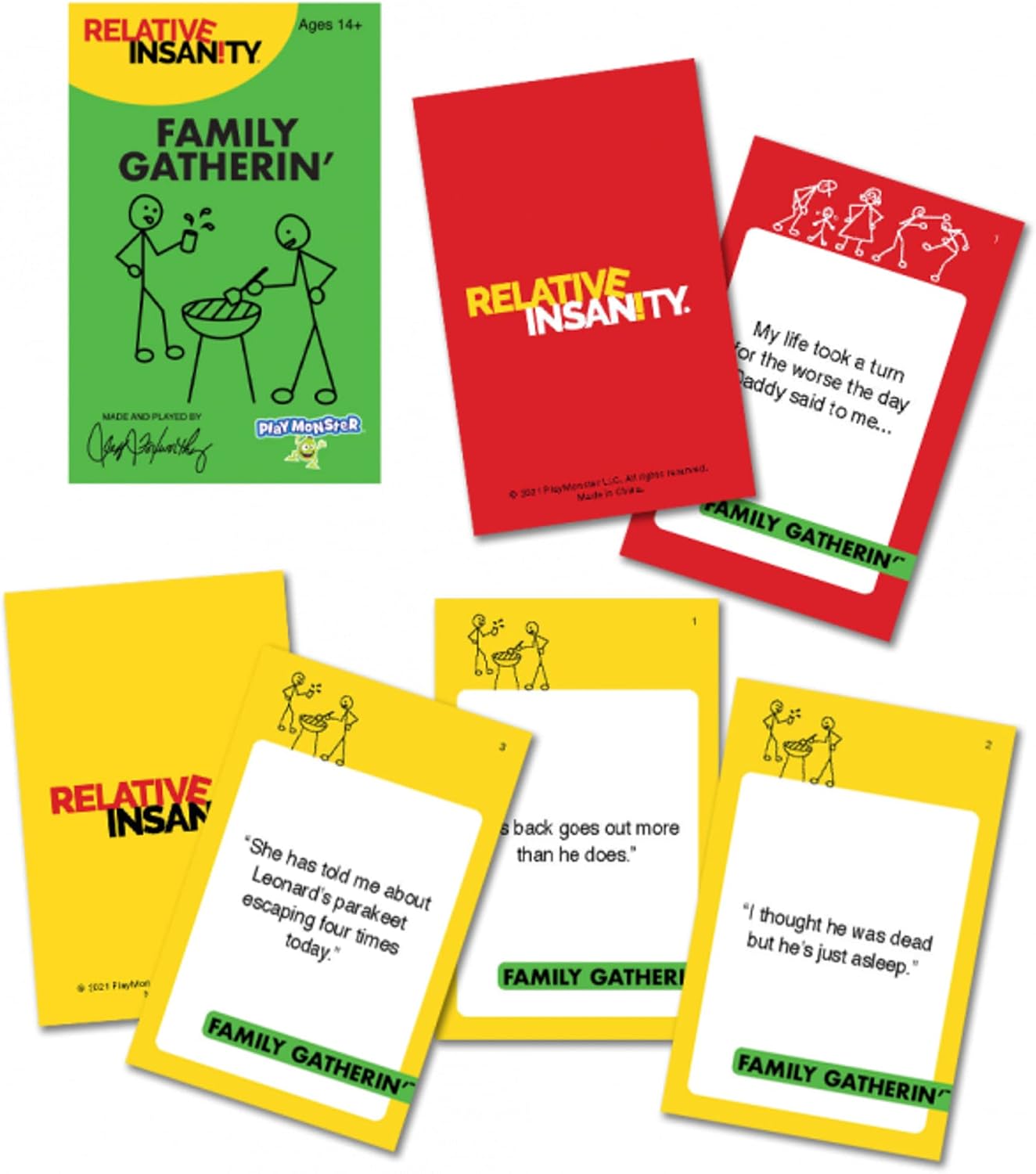 Relative Insanity — Family Gatherin' — Laugh-Out-Loud Party Game All About Family — Ages 14+