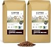 Coffee Masters Peruvian Coffee Beans 2kg 2x1kg - Organic, Fairtrade, Single Origin, Arabica Bean, Roasted in the UK - Ideal for Espresso Machines - Great Taste Award Winner