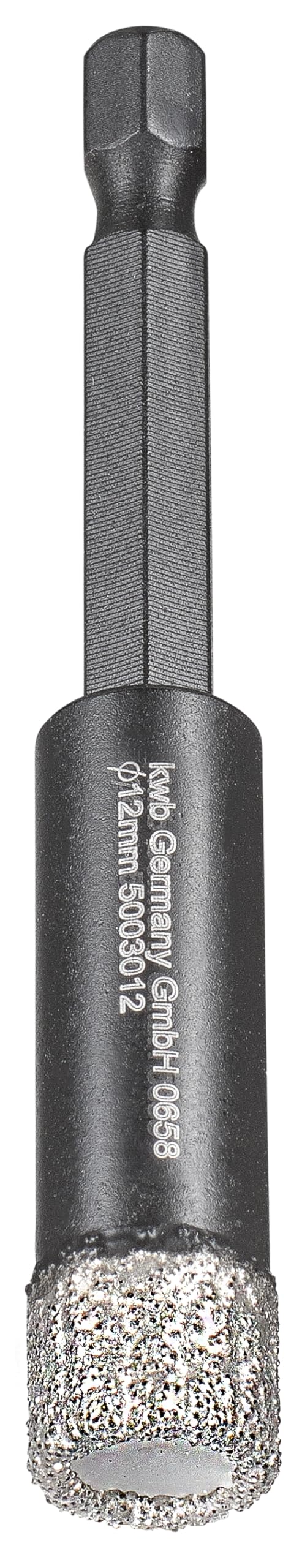 kwb Forets diamantés pour carrelage pour perceuses, scie cloche avec attachement E 6.3, couronne de forage diamantée diamètre 12