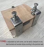 Vista 2 de Abrazadera resistente de tigre Abrazadera de metal Abrazaderas C Abrazadera de carpintería Abrazadera en C con aberturas de mandíbula anchas