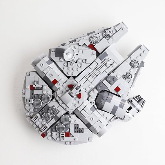 Vertical Wall Display Mount for Lego Millennium Falcon 75375