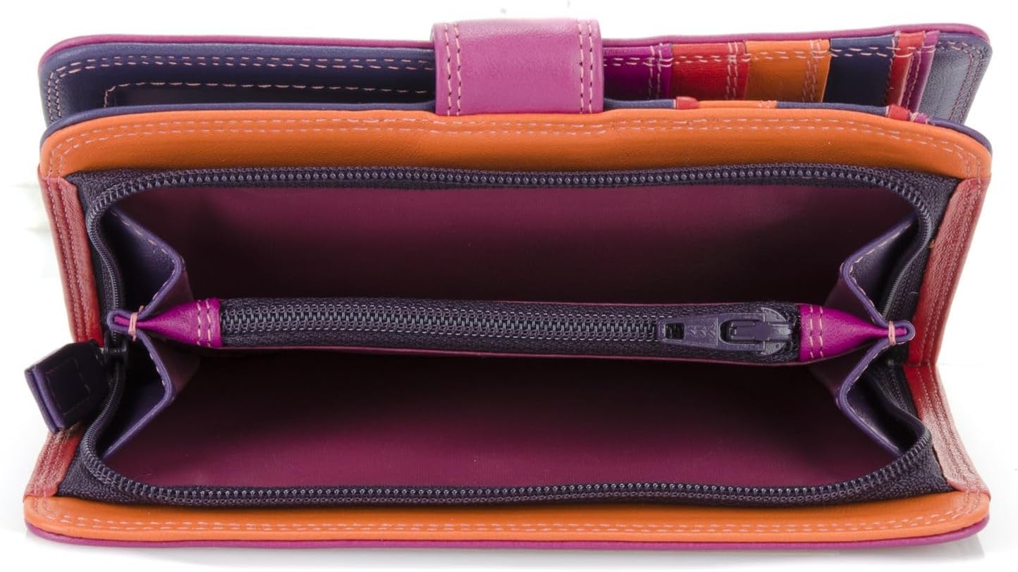 mywalit Large Snap Wallet - 10 Card, Id window, Note Section, Coin Pockets, Pen incl.