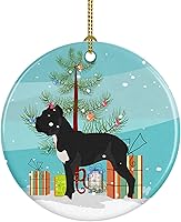 Vista 30 de Caroline's Treasures Adorno de cerámica con cola de perro pastor inglés antiguo para colgar en el árbol de Navidad, para el hogar, Navidad, fiestas