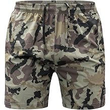 Combat Iron Mens Performance Training Shorts - 5.5 Inseam - Quick Dry Mid Stretch Allowance with Mesh Inner Pockets
