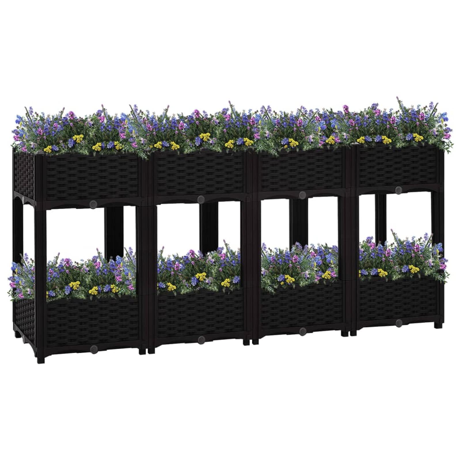 Arriate, Mesa De Cultivo, Huerto Domestico, Cultivo De Plantas Aromaticas, Arriate De Jardín, 160x40x71 cm Polipropileno
