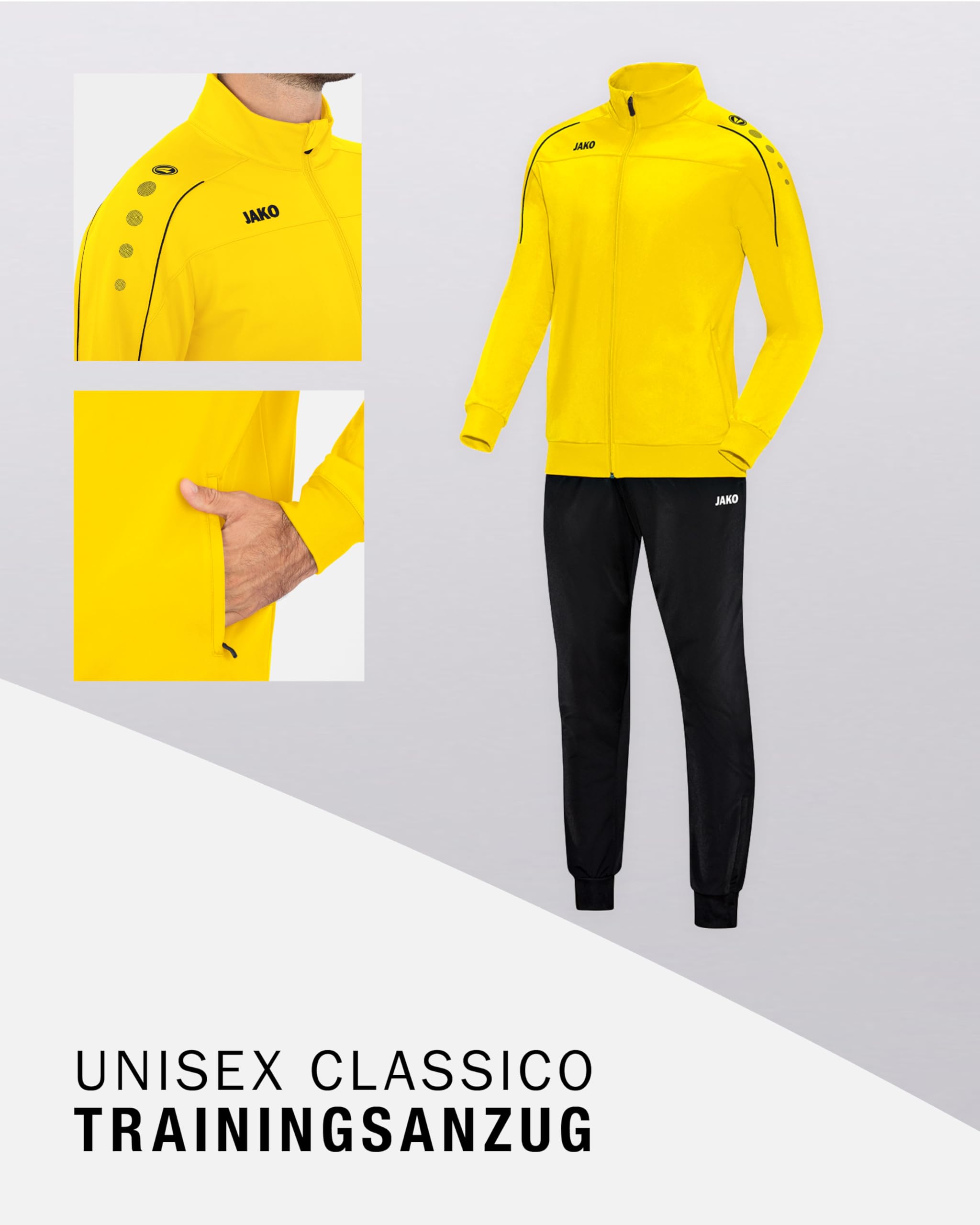 Jako Unisex Trainingsanzug Polyester Classico – Bild 3