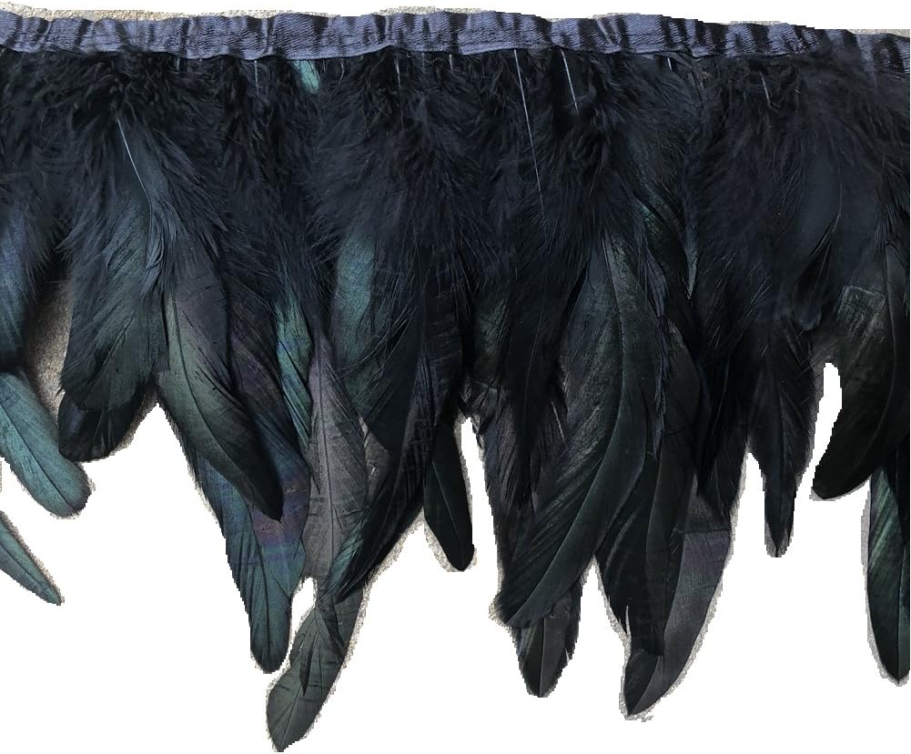 Sowder Rooster Feather Fringe Trim 12-14 in Width Pack of