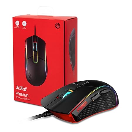 XPG Primer 12000 DPI Optical Black Gaming Mouse (USB)