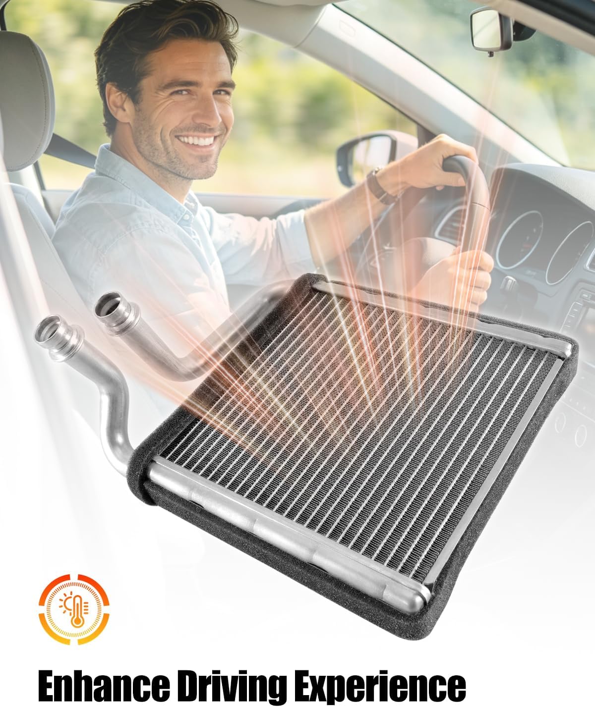 PWSLKO Heater Core Fit for Volkswagen Golf 2010-2014 Beetle 2012-2019 Passat 2006-2011 CC 2009-2017 EOS 2007-2016 GTI 2006-2014 R32 2008 Replace 3C0819031 561819031
