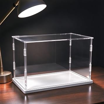 Medium Acrylic Box for Display, High Clear, Action Figures Storage Case