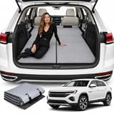 Car Mattress for Volkswagen Atlas Sport 2020-2026 Non-Inflatable Car Camping Mattress&comma; Foldable Trunk Sleeping Pad with Split Design&comma; Portable Car Bed for Road Trips&comma; Camping&comma; Travel