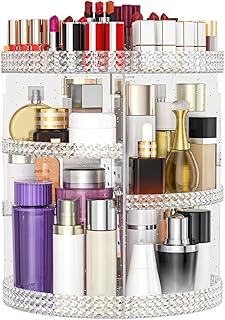 Organizador de maquillaje giratorio de 360 gr...
