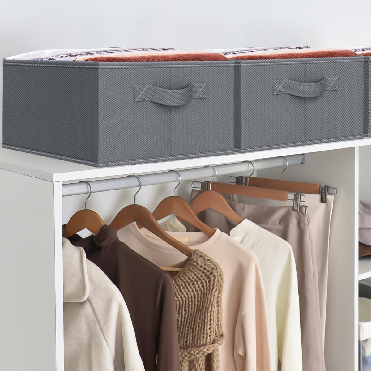 Niviy Organizer Armadio - 2 Pezzi Salvaspazio Per Maglioni, Jeans, Magliette