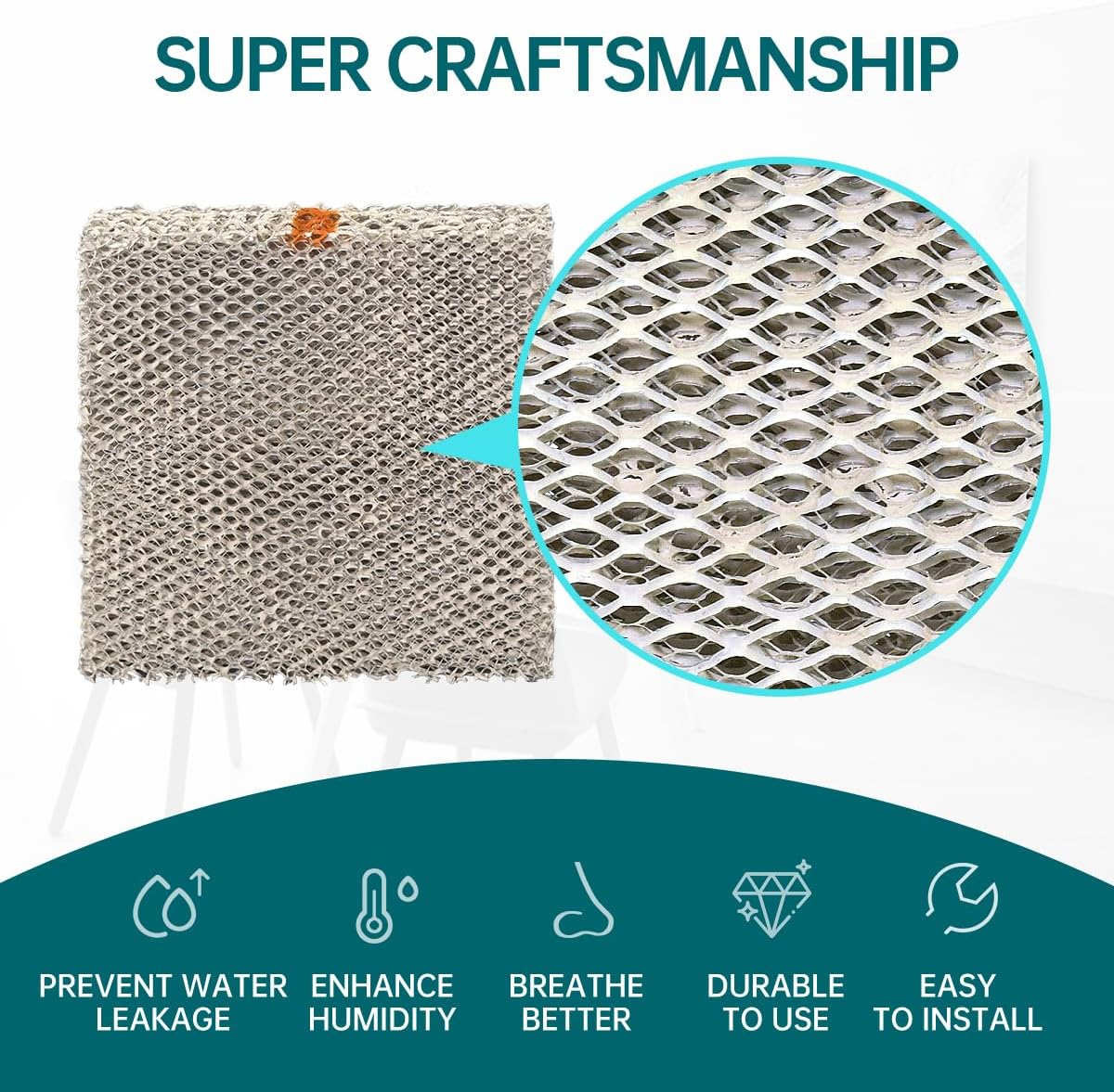 X2660 Humidifier Pad Water Panel Evaporator Compatible with Healthy Climate HCWB2-12A, HCWB3-12A, HCWBK12A, HCWBK12NC, WB2-12, WB3-12, WB-12, WB-12A, WB212 2 Packs