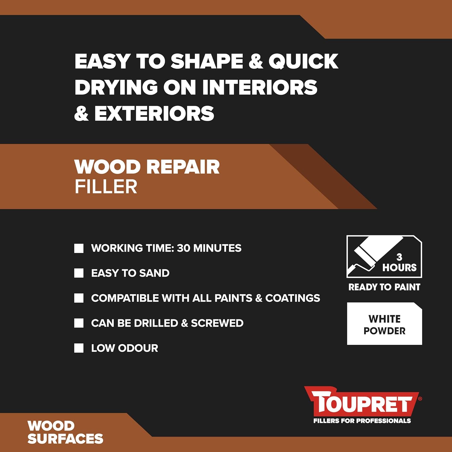 Wood Repair Filler White 1kg