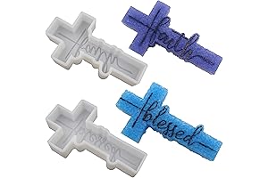 Blessed Resin Mold | 2Pcs Cross Freshie Molds
