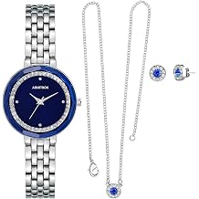 Armitron Women's Genuine Crystal Accented Bracelet Watch and Jewelry Set, 75/5796