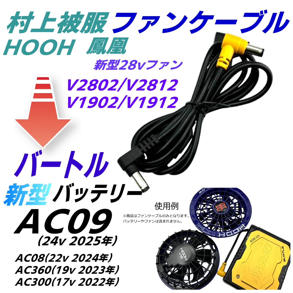PC用ファン・クーラー BUNTEL ACO9-1 FAN UNIT & AC09 Battery BURTLE AC Fan Unit AC09-1/AC09-2 [2025SS]