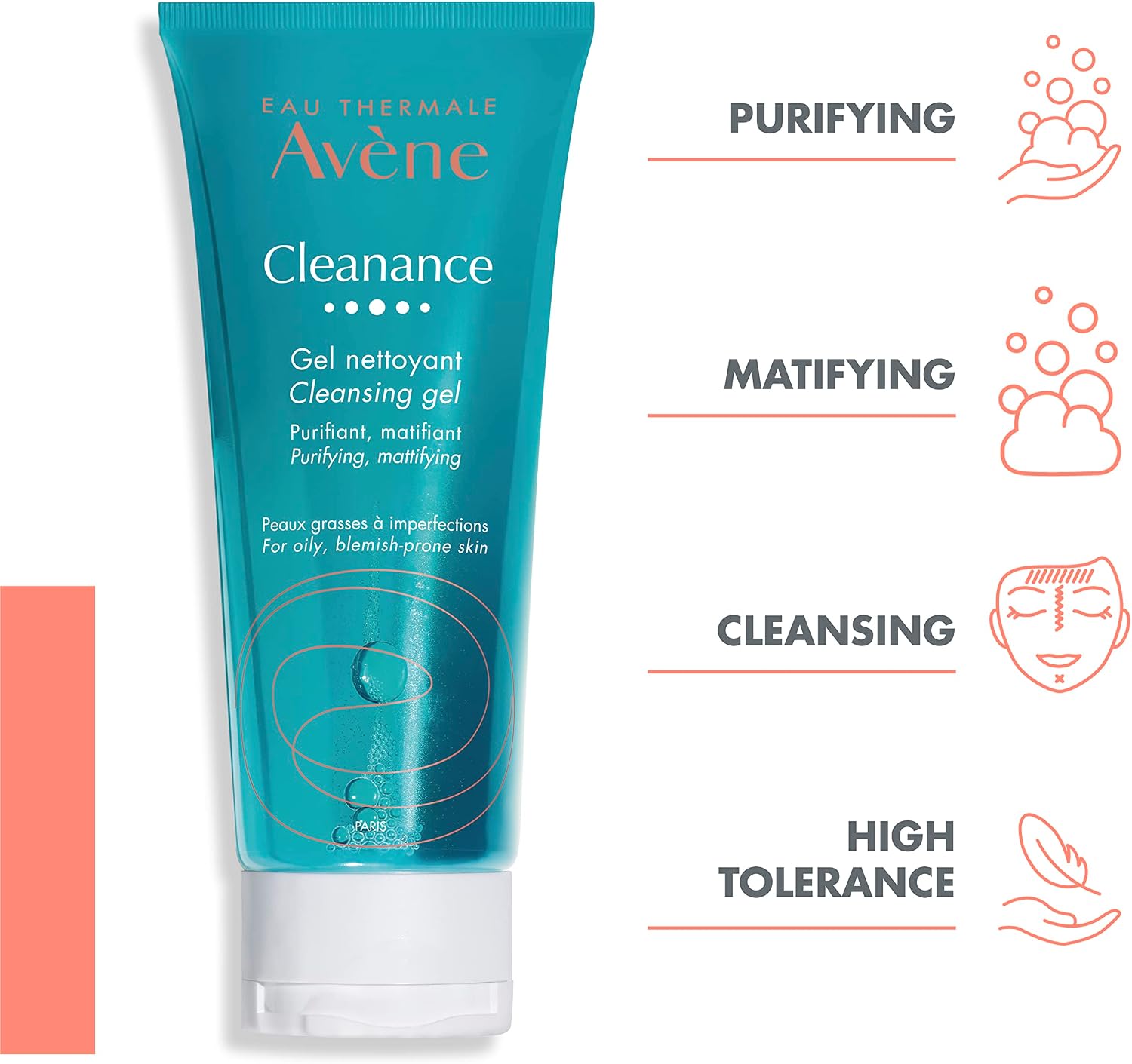 Avene Cleanance Gel Tüp - Yağlı ve Akneli Ciltler için Temizleme Jeli 200ml