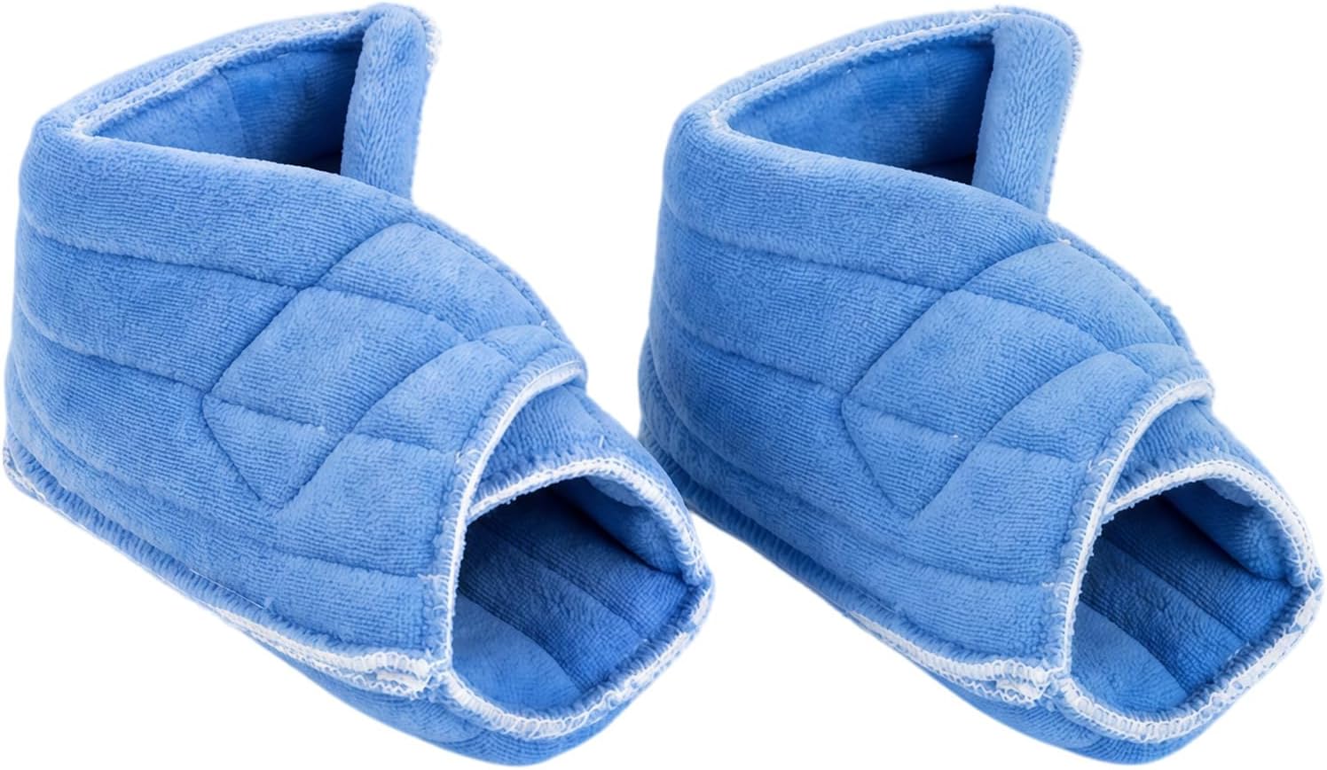 2PCS Heel Protectors for Pressure Sores, Velvet Heel Cushion Pads for Bed Sores, Adjustable Foot Pillow & Heel Booties for Bedridden, Elderly, and Post-Surgery Recovery