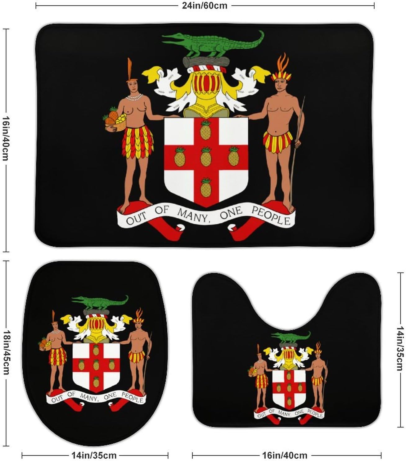 Coat Arms of Jamaica Boys Girls Short Sleeve Shirts Graphic T-Shirts Crewneck Casual Printed Tee