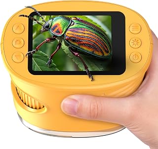 1000X Microscope for Kids, Handheld Digital Microscope with 4K HD Screen