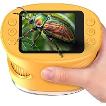 1000X Microscope for Kids, Handheld Digital Microscope with 4K HD Screen
