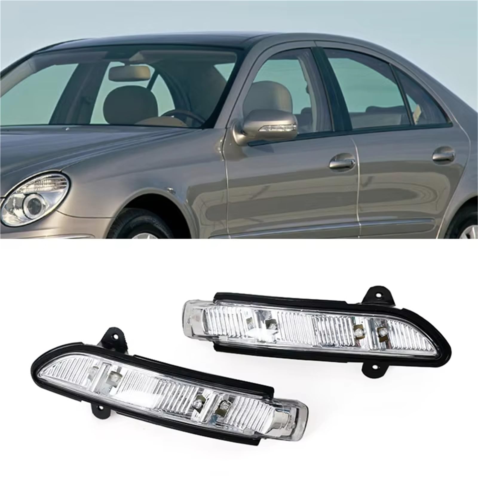 Generico luce freccia auto Per Mercedes Per Benz W211 W221 W219 2007-2010 E320 E350 E550 S600 Specchietto Retrovisore Indicatore Direzione Laterale luce direzione(Giusto)