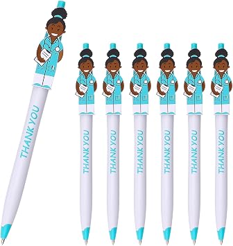 Cute Doctor Pens Thank You Caring Gifts for Doctors Medical Staff Assistants Healthcare Workers Women Coworkers Pharmacy Blue 36-Pack