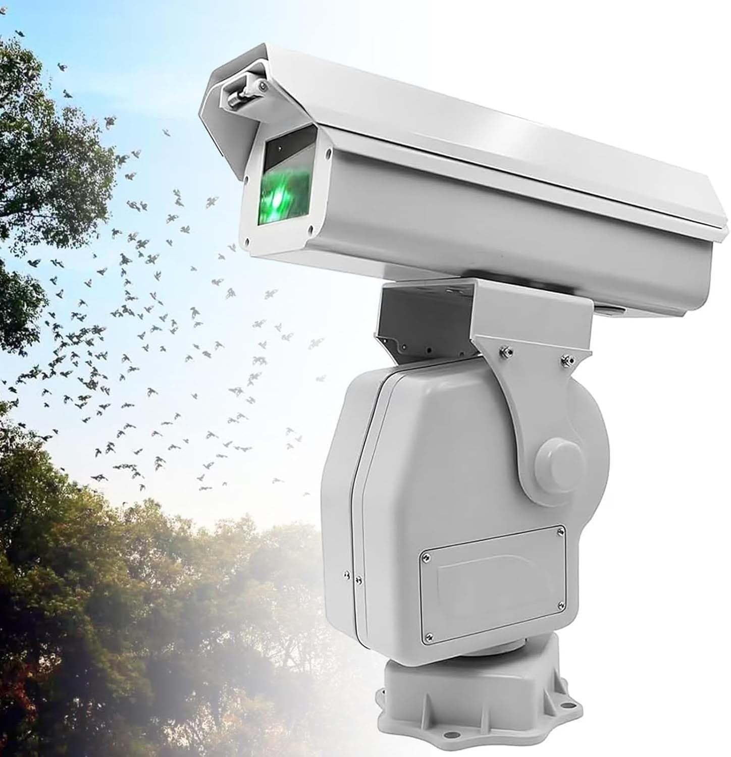 360° Rotation Laser Bird Repellent with APP Control, Automatic Bird Repellent Laser Deterrent, Industrial Laser Bird Scarer, with Complete Sa-fety Certifications,(A,2W)