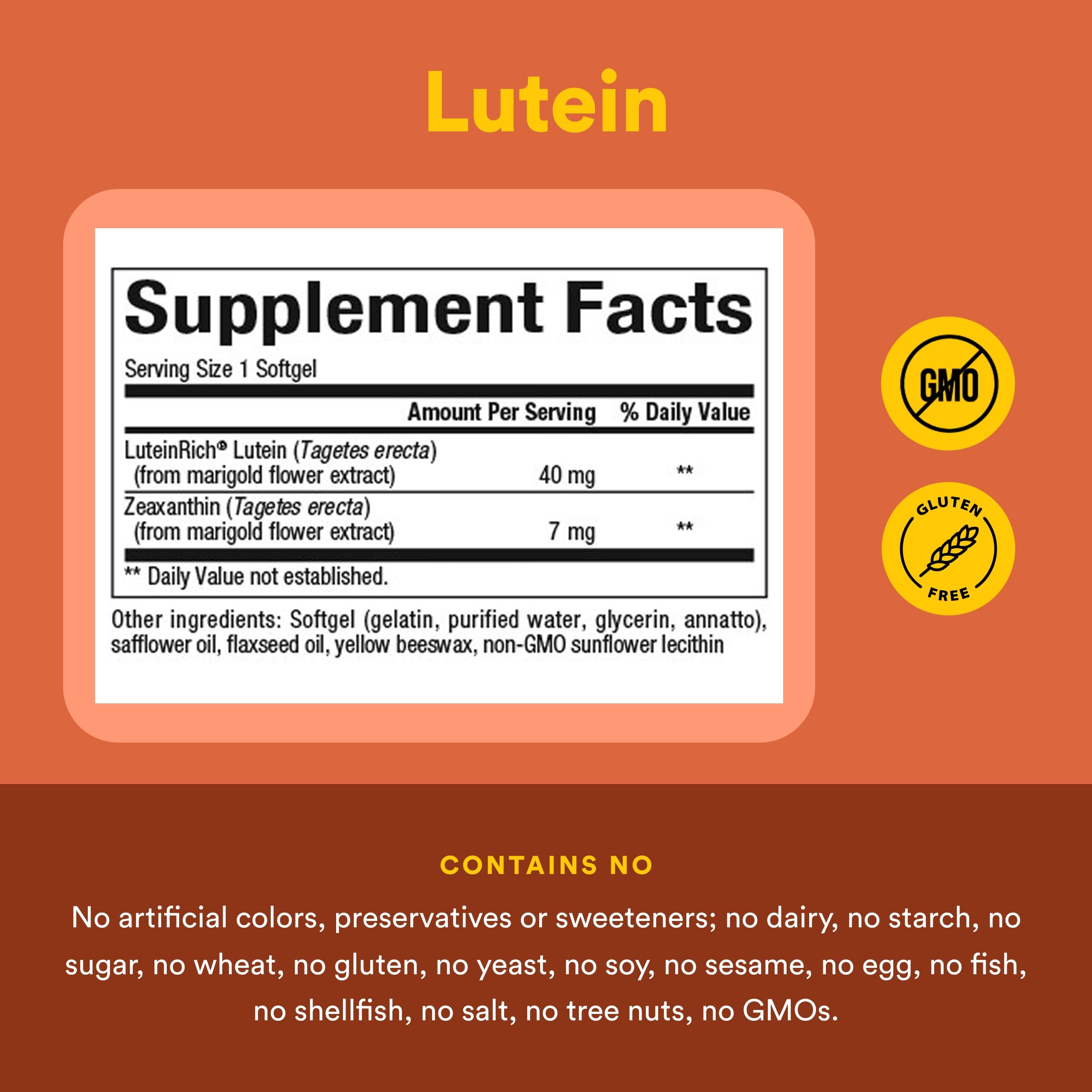 Natural Factors, Lutein 40 mg, Antioxidant Support for Healthy Eyes and Skin with Zeaxanthin, 60 Softgels — Amazon image 4