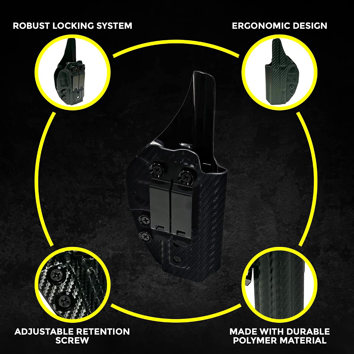 IWB Holster Poly 80 .45/10 Compatible with Glock 29/30