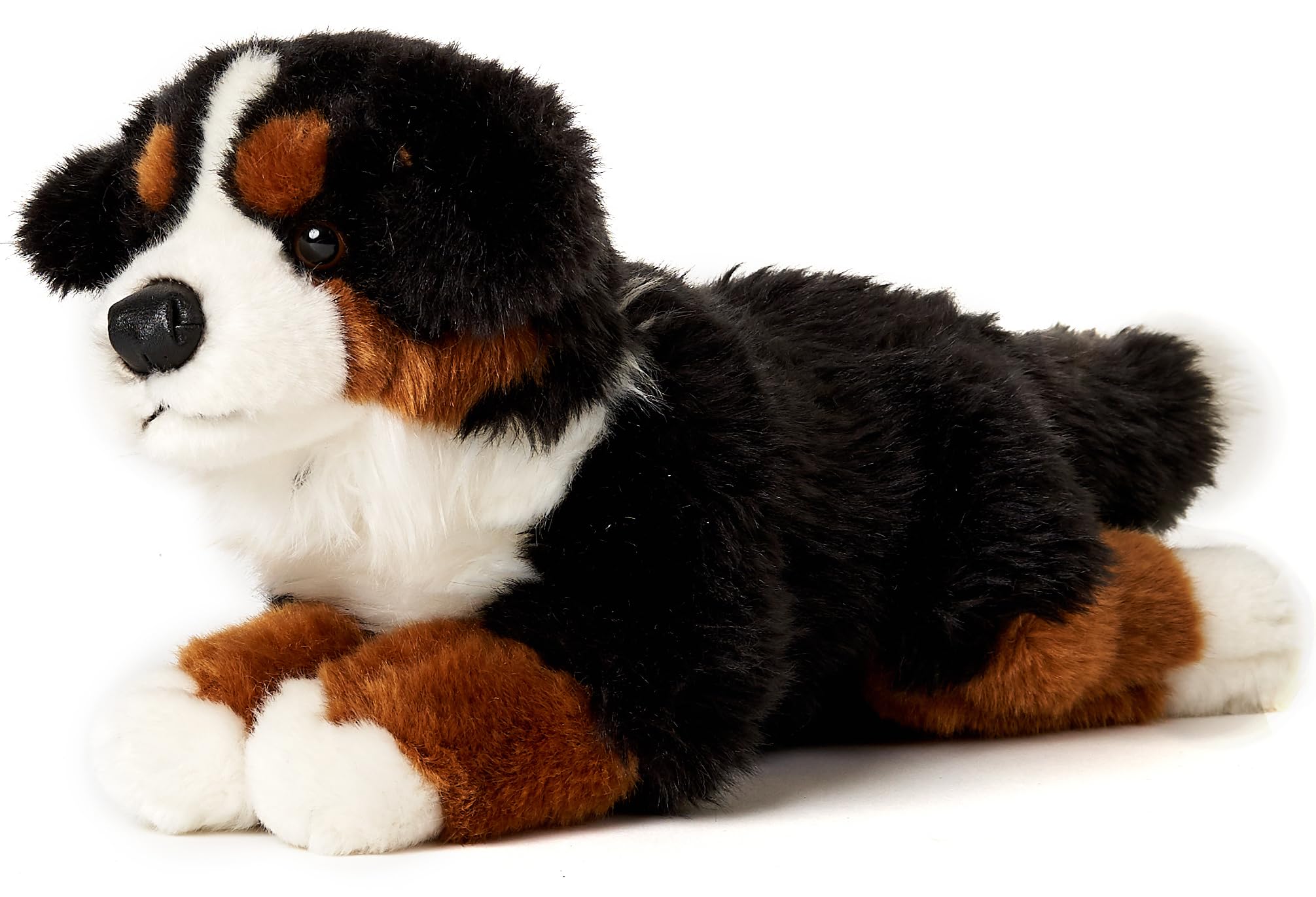 Bernese Mountain Dog, Lying Down - 38 cm (Length) - Plush Dog, Pet - Plush Toy, Cuddly Toy, Black/Brown/White