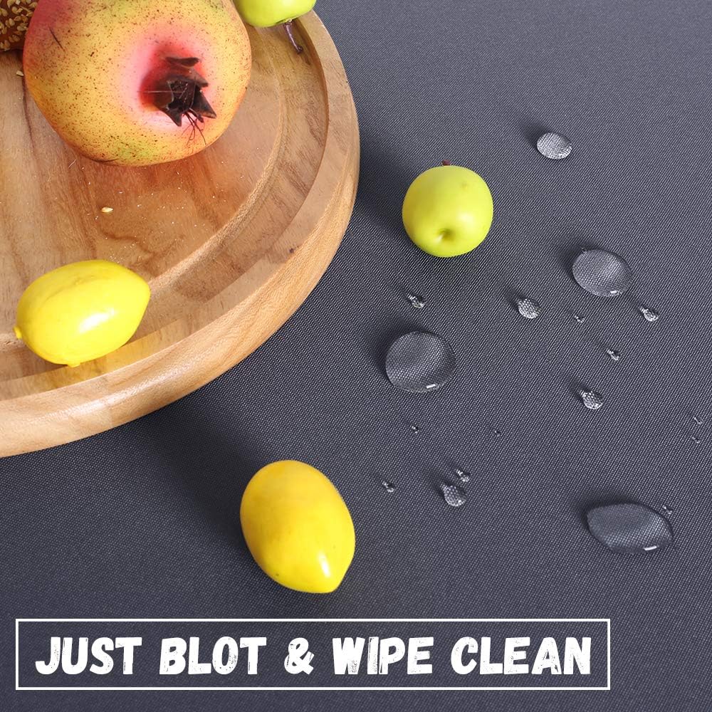 Best Deal RYB HOME Spillproof Table Cloth for Rectangle Tables 8ft Home Office Kitchen Banquet Cafe Tabletop Protect Scratch Resistant Outdoor Indoor Decor, 60 x 120, Grey Up To 40% OFF RYB HOME Spillproof Table Cloth for Rectangle Tables 8ft Home Office Kitchen Banquet Cafe Tabletop Protect Scratch Resistant Outdoor Indoor Decor, 60 x 120, Grey