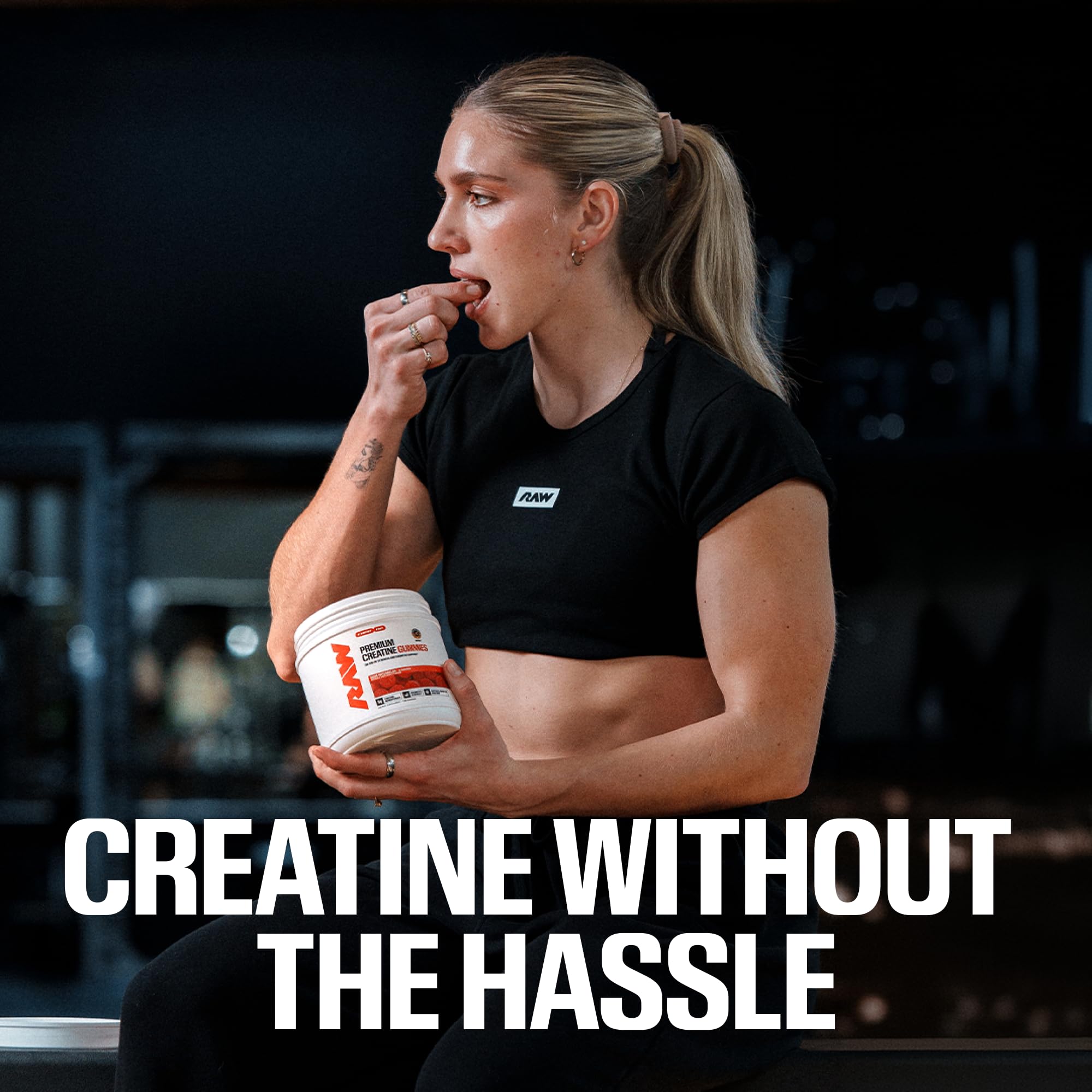 RAW Nutrition Creatine Gummies, Blue Raspberry, 5g Creatine Monohydrate — Amazon image 5