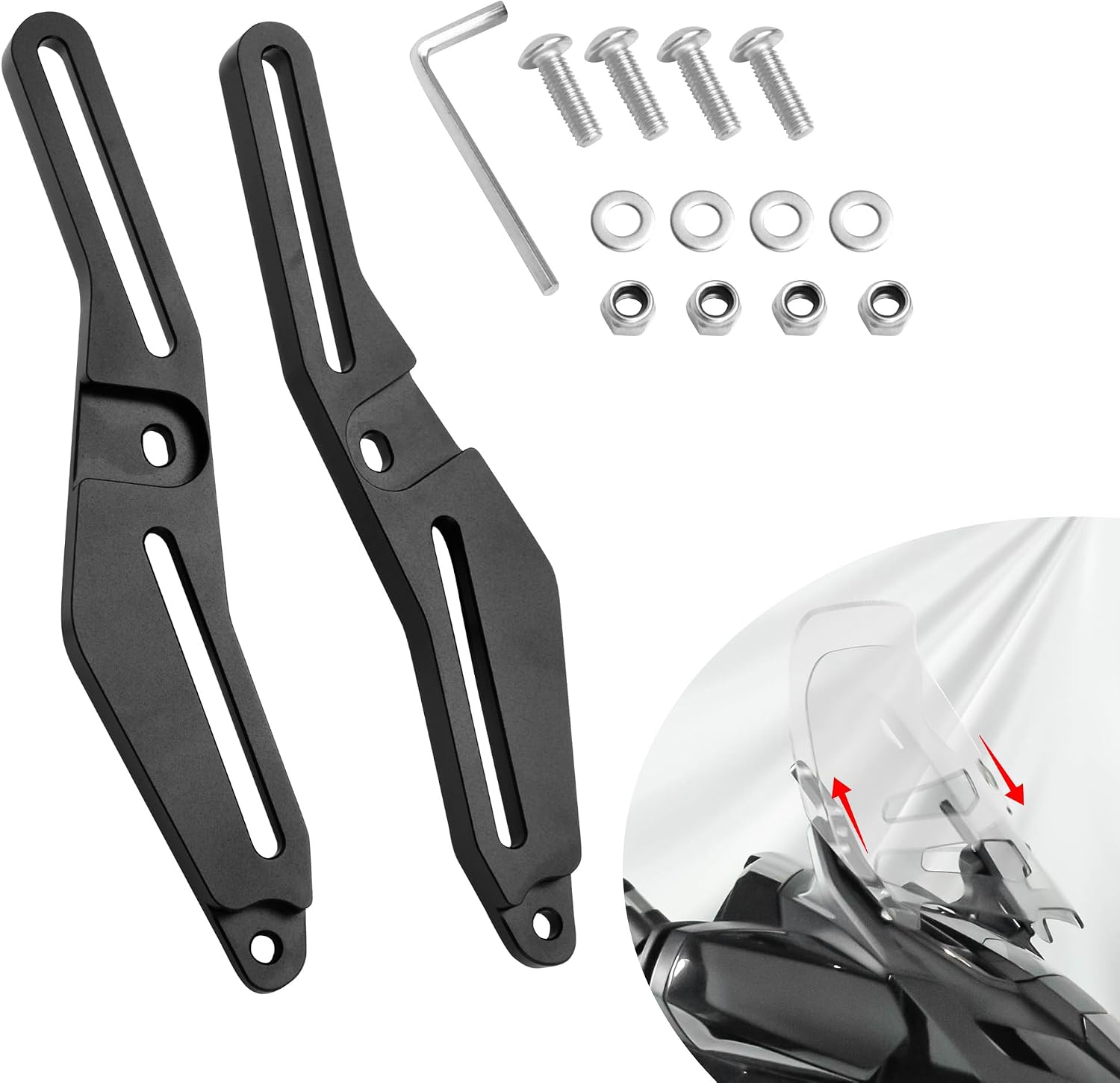 Windscreen Adjusters & Windshield Risers Bracket Kit for Can-Am Spyder F3-T / F3-L 2016-2025 Accessories