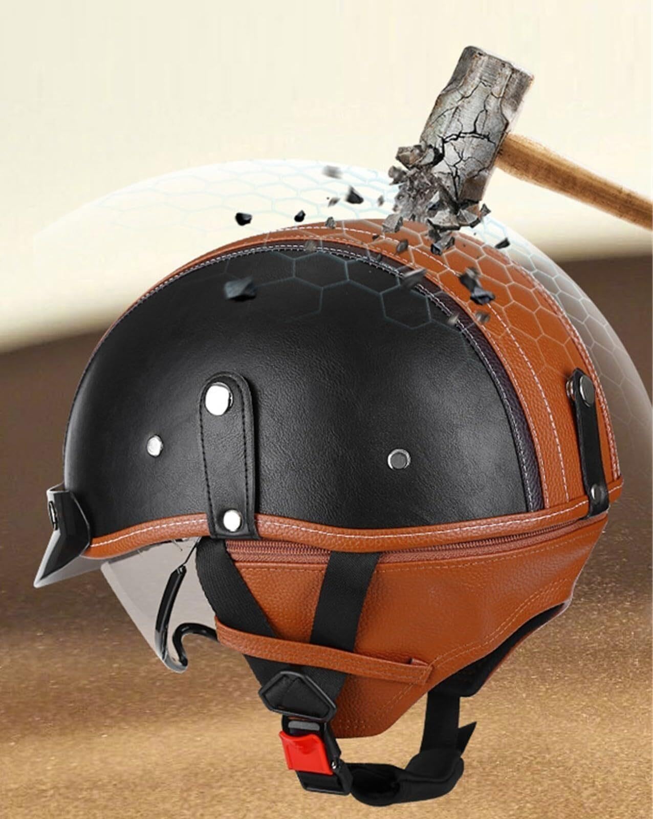 Kask Motocyklowy Otwarty Heritage Retro