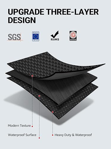 Miniatura 6 de BASENOR Juego completo de 4 alfombrillas para Tesla Model 3 3D, diseño personalizado para alfombrillas de carga para todo tipo de clima, accesorios