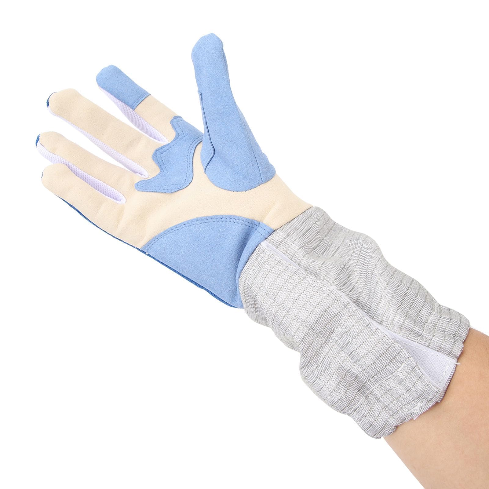 1Pcs Gants D'escrime Rembourrés, Gant de Sabre Antidérapant et Respirant pour Droitier Gants D'entraînement D'escrime Unisexes en Tissu Tricoté pour Un Seul Sport pour Jeunes Adultes