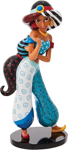 Enesco Disney by Romero Britto Aladdin Jasmine Figurilla, 7.87 pulgadas, multicolor