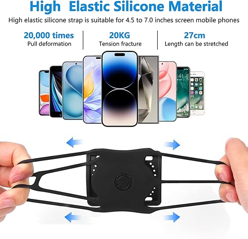 Miniatura 4 de Soporte de teléfono para correr, rotación de 360 y brazalete deportivo desmontable, banda de brazo para correr, se adapta a teléfonos de 4 a 6.5